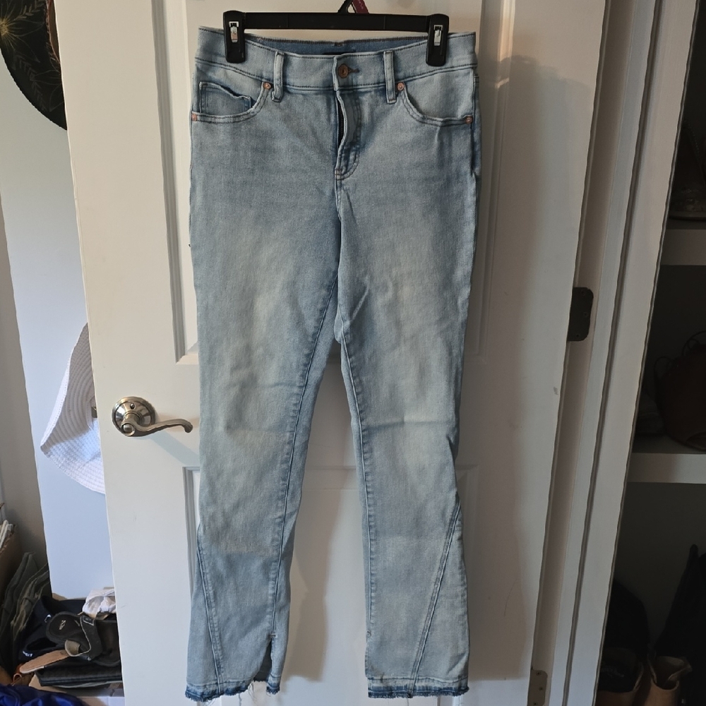 Express Blue Straight Leg Jeans Classic Style